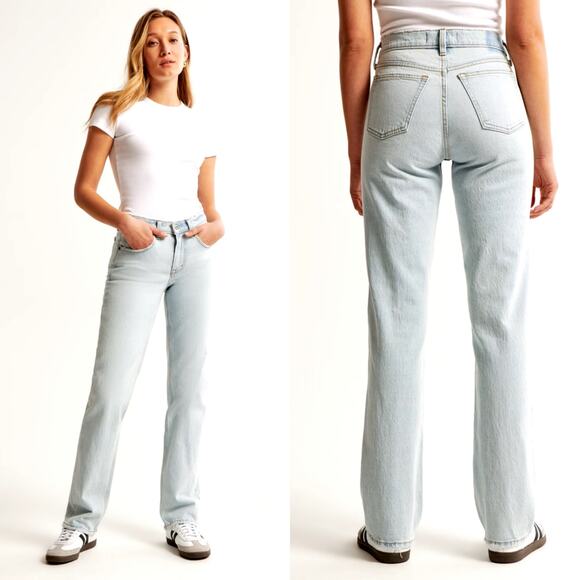 Abercrombie and fitch Women’s The 90’s Straight Jean Low Rise size 29 / 8R - Picture 7 of 7